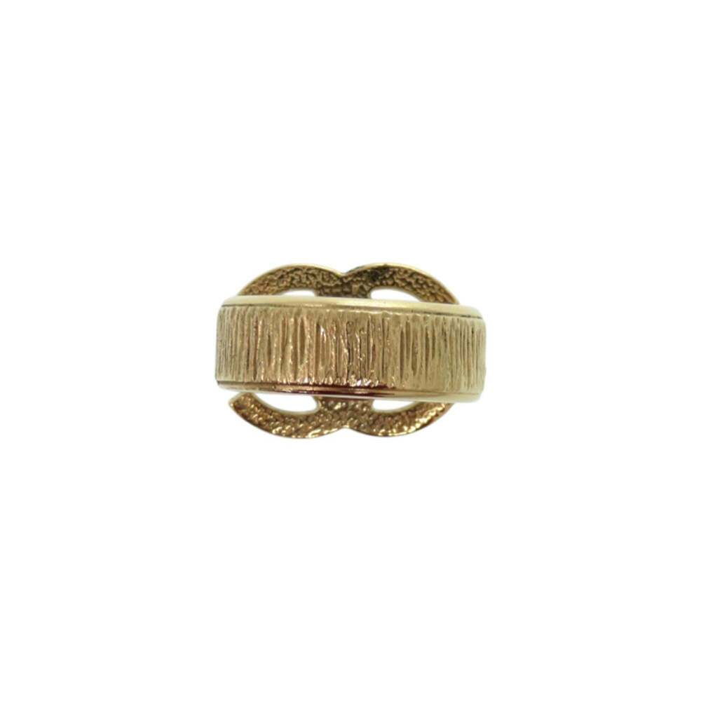 CHANEL Authentic Black Logo Ring - Picture 5 of 7